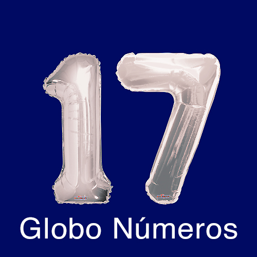 Realce esa fecha especial con un par de simpáticos globos en forma de números.